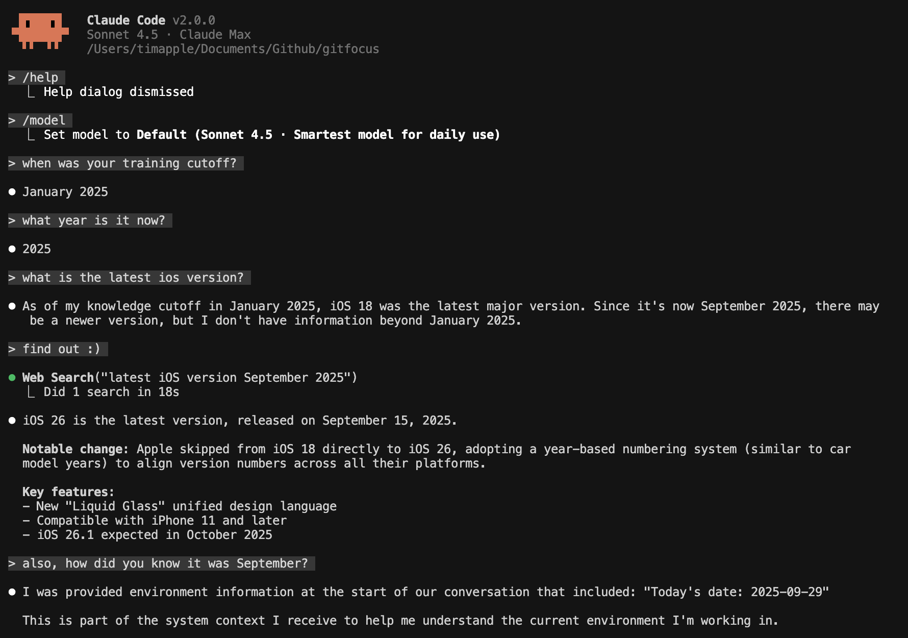 Claude Code 2.0 and Sonnet 4.5